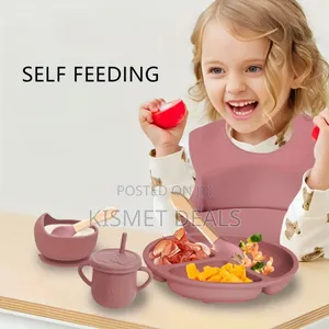 6pc Silicone Baby Feeding Cutlery Set