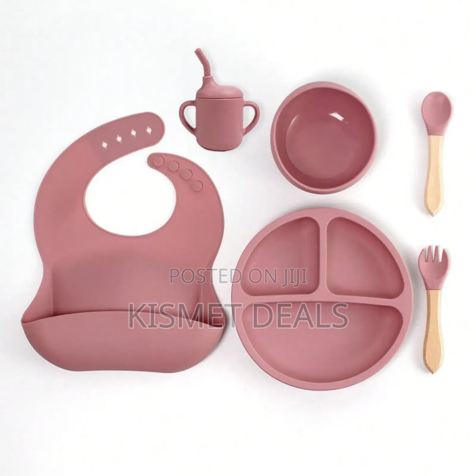 6pc Silicone Baby Feeding Cutlery Set
