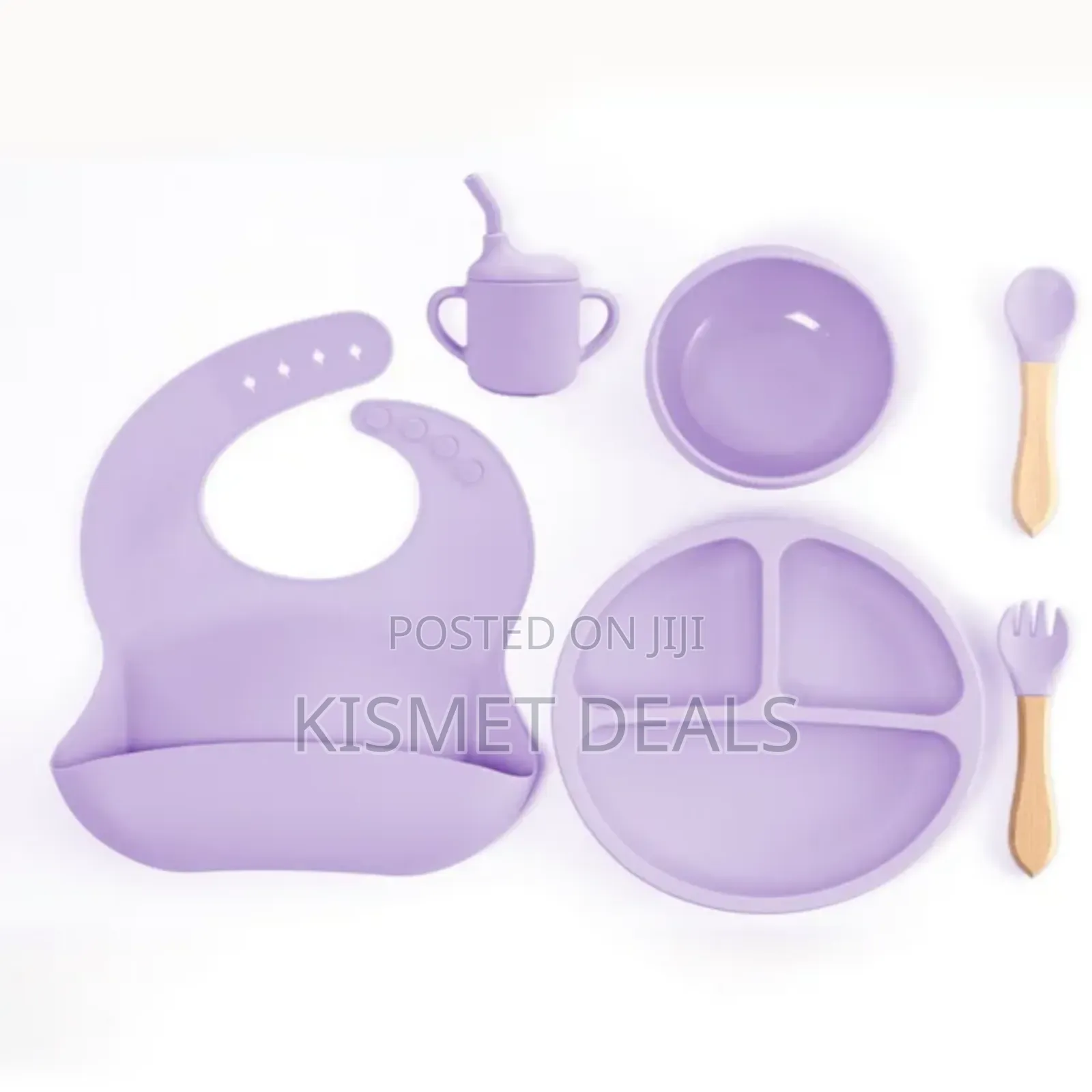 6pc Silicone Baby Feeding Cutlery Set