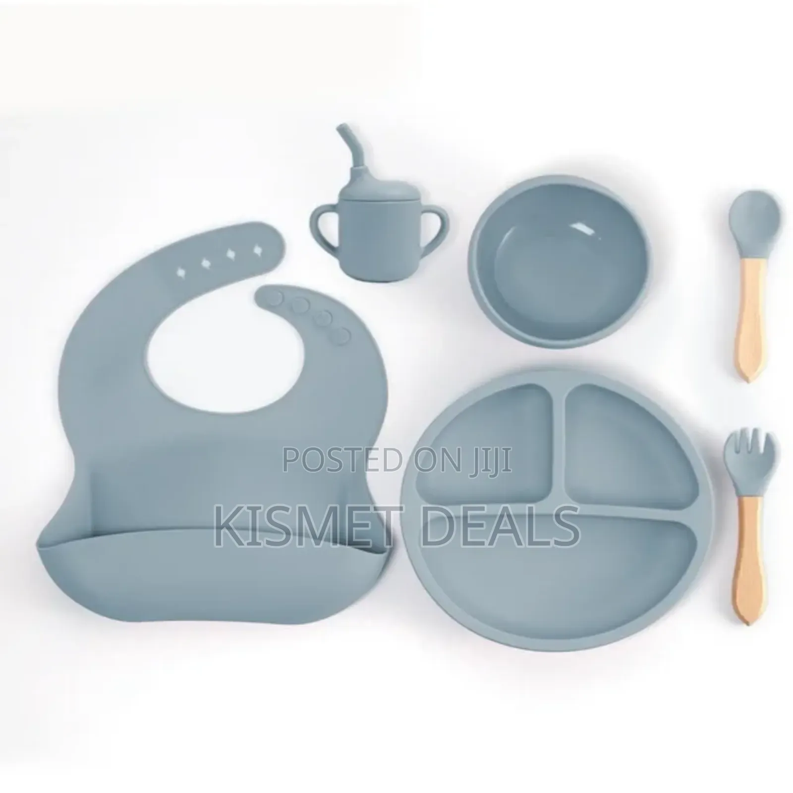 6pc Silicone Baby Feeding Cutlery Set