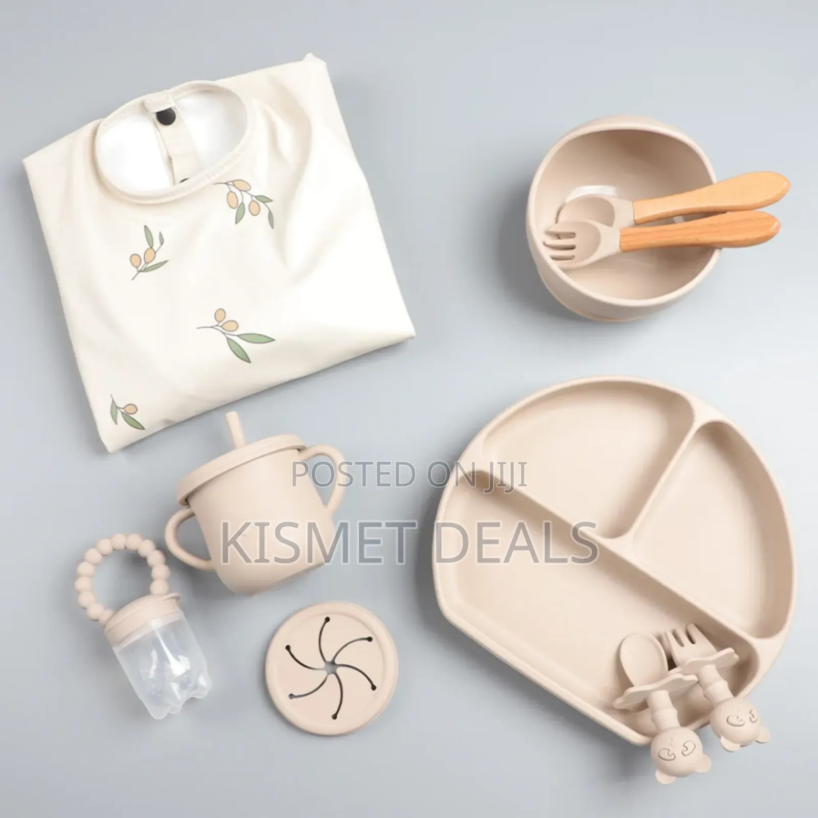 6pc Silicone Baby Feeding Cutlery Set
