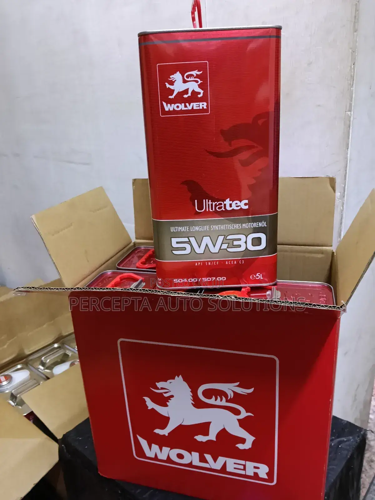 Wolver Ultratec Ultimate Longlife Synthetic Motor Oil 5w-30.