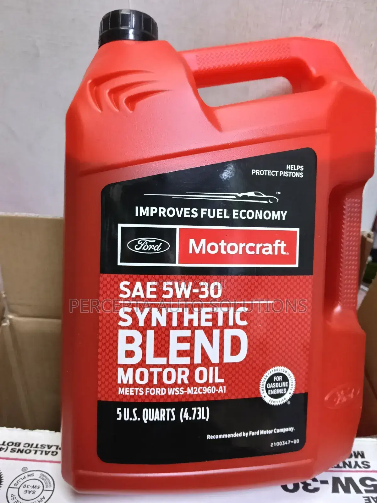 Motorcraft Sae 5w-30 Synthetic Blend Motor Oil.