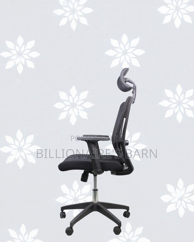 Black Ergonomic Mesh Office Chair • Support That Lasts, Nylon Base