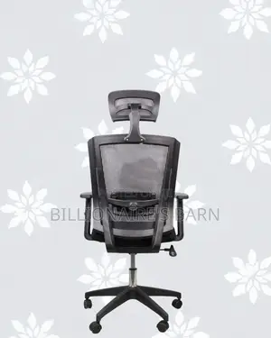 Black Ergonomic Mesh Office Chair • Support That Lasts, Nylon Base