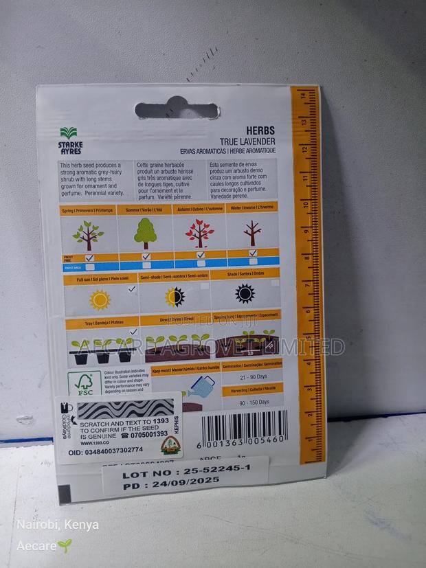 True Lavender Herb Seed 0.8 Gram - thumbnail 4