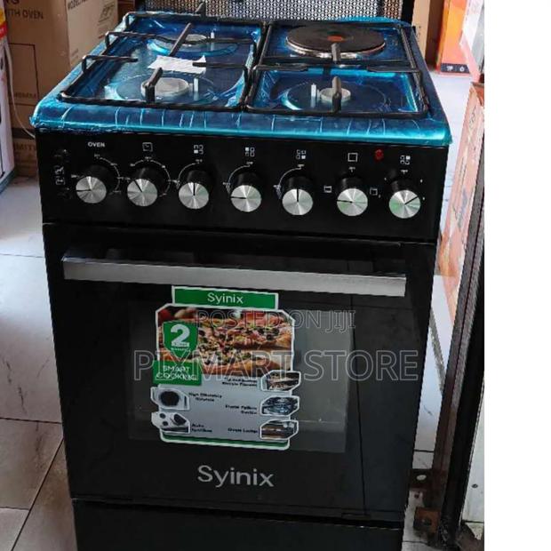 Syinix 50x55 3+1 Gas Cooker With Electric Oven