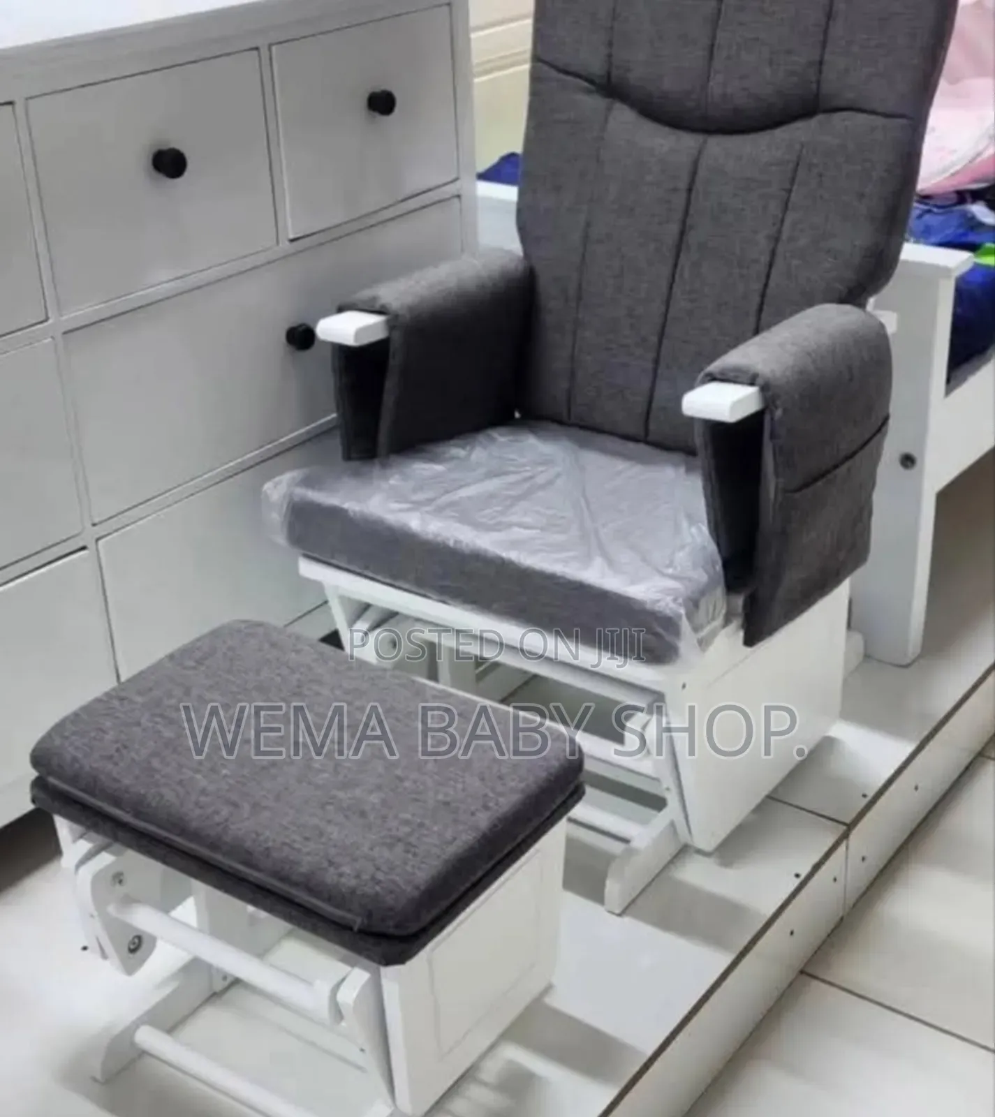 Nursery Glider and Ottoman Set Nursing Chair