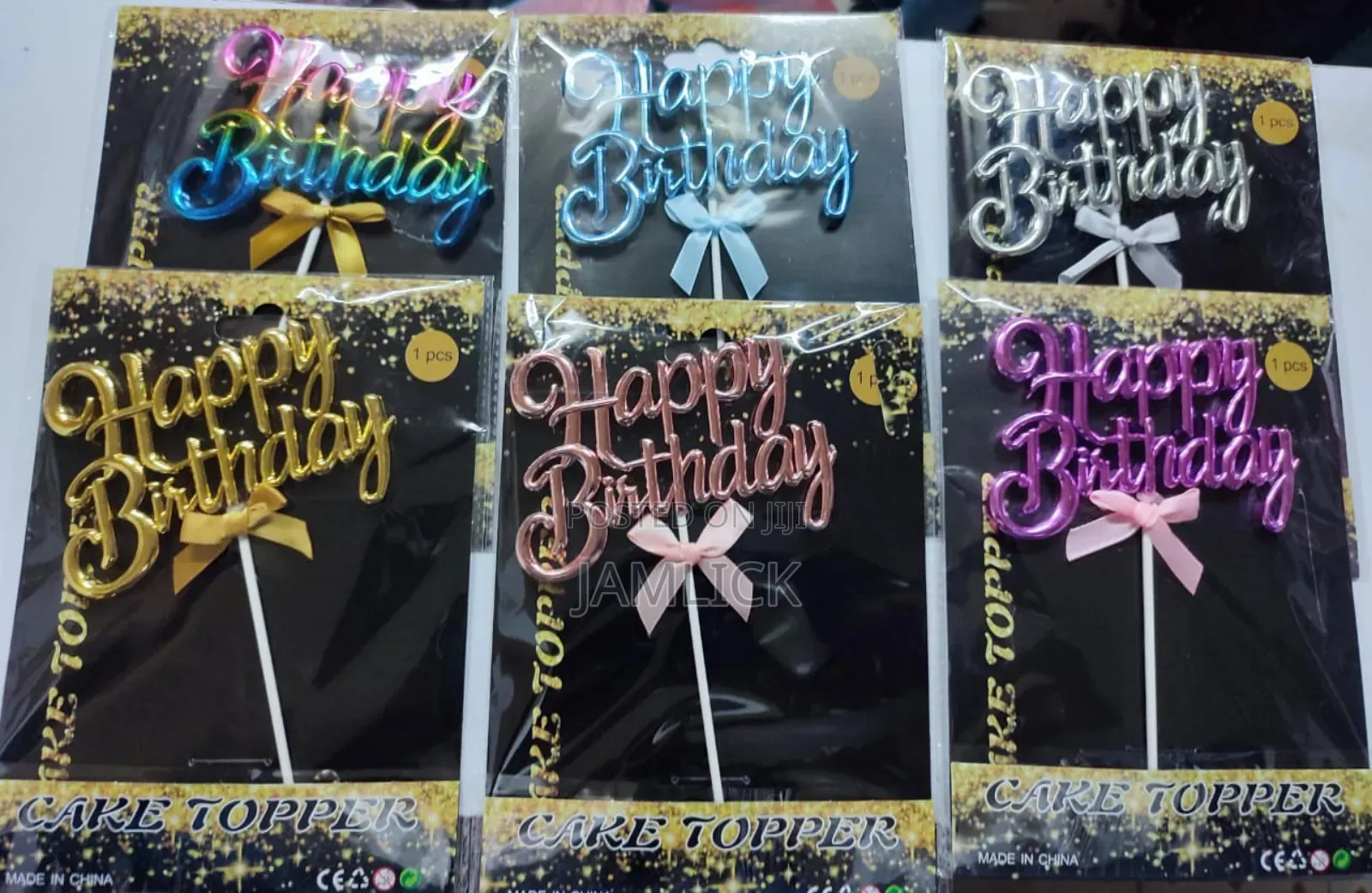 Happy Birthday Cake Toppers –Km