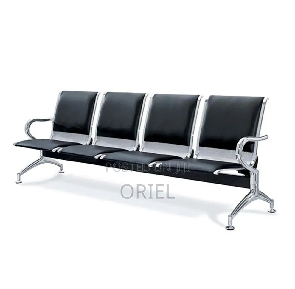 Office Benches; Sturdy 4-Link Office Waiting Room Chairs