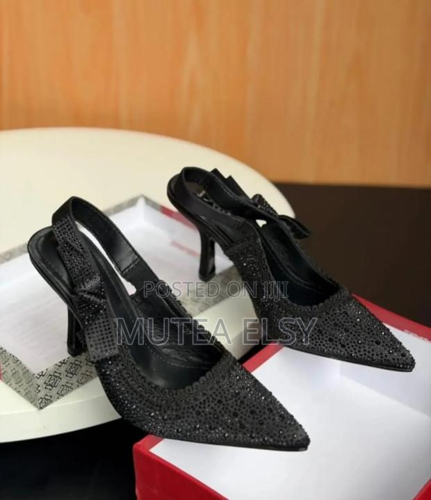 Black,Gold Maroon Christian Dior Heels - main view