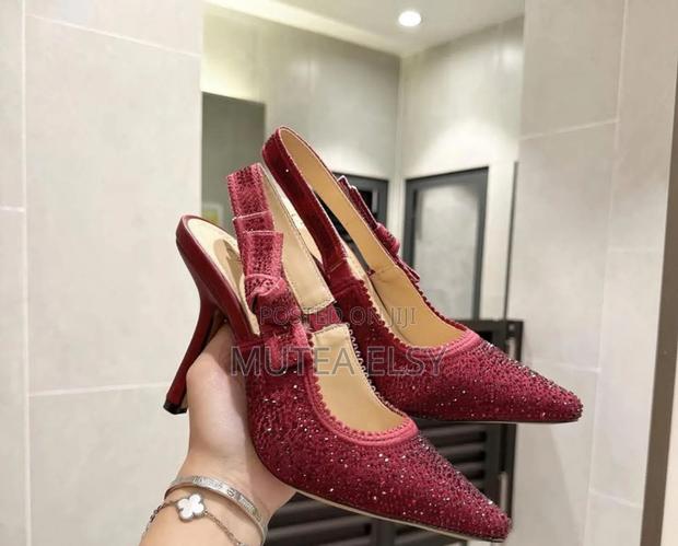 Black,Gold Maroon Christian Dior Heels - thumbnail 2