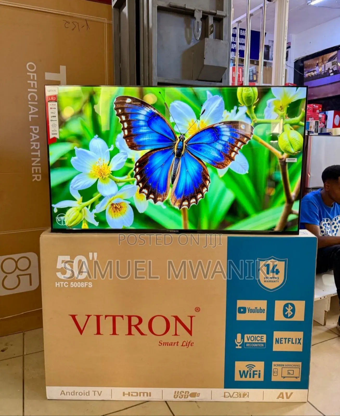 Vitron 50" Full Hd 1080 Pixels Smart Android Tv Bluetooth Connection