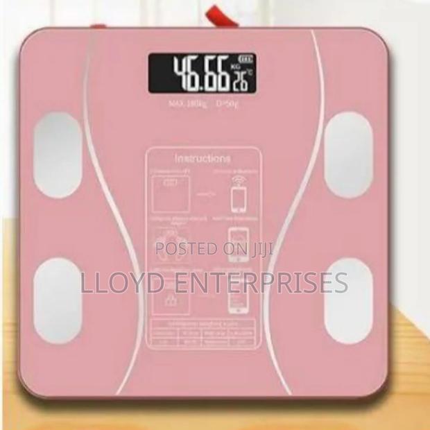Pink Bmi Body Weight Scale - main view
