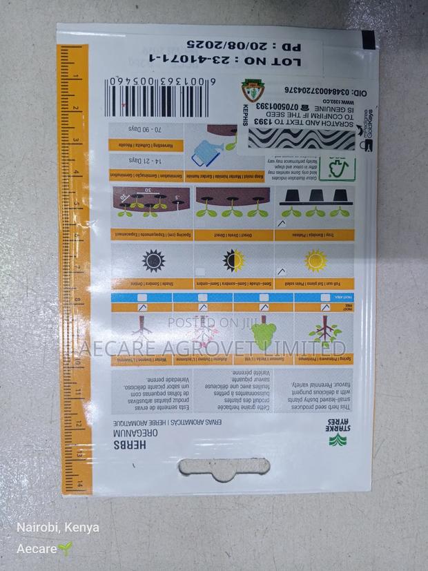 Oreganum Herb Seeds 0.25 Grams - thumbnail 7