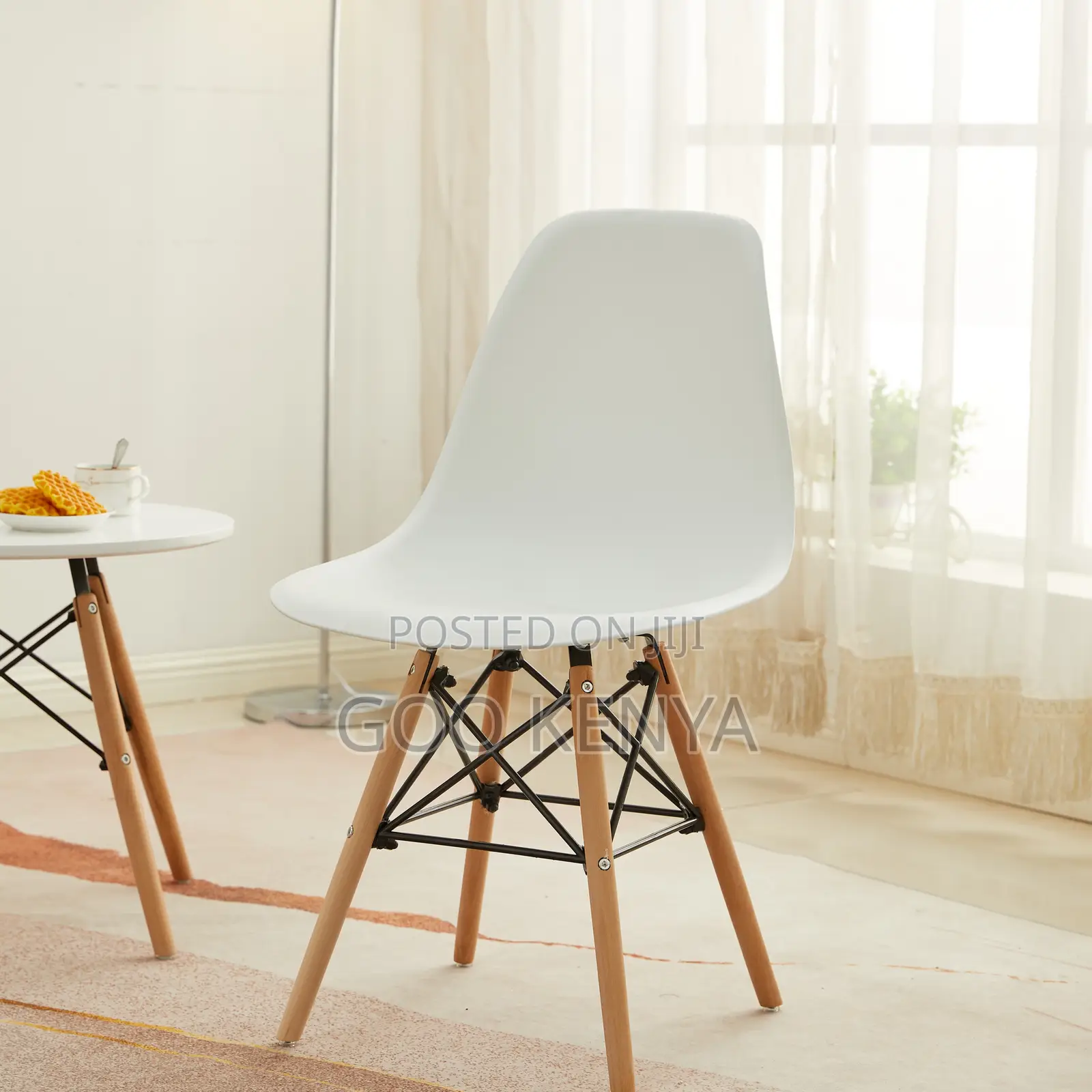 Home Chair; Lightweight Stackable Polypropylene Dining Chair