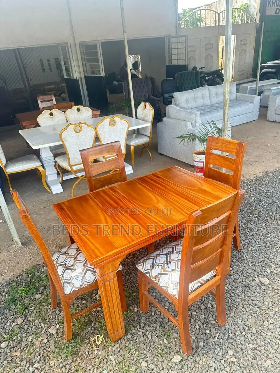 Poised 4 Seater Wooden Dining Set