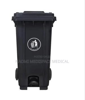 100l Black Biohazard Pedal Bin/Waste Bin - main view