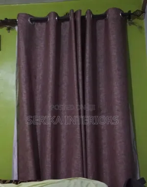 Dark Chocolate Curtains Linen Curtains Environmental Friendly