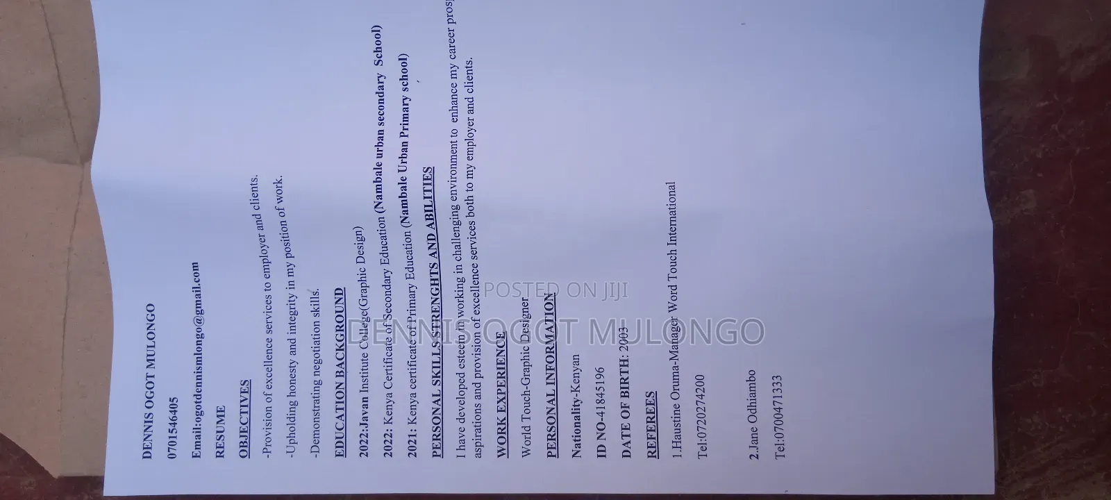 Job Vacancy