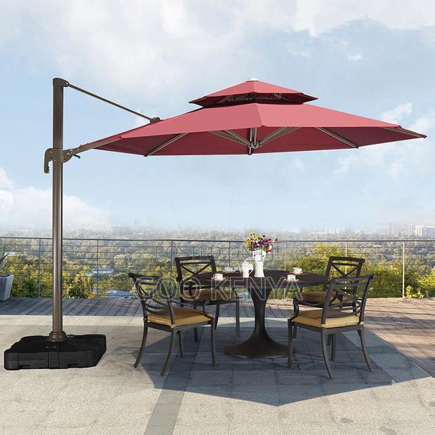 Home Sun Shade; Retractable Solar Sunshade Umbrella For Backyard