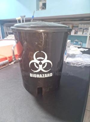 10l Black Pedal Bin/Biohazard Waste Bin