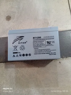 Ritar Rt 12v 9ah Valve Lead-Acid (Vrla) Battery