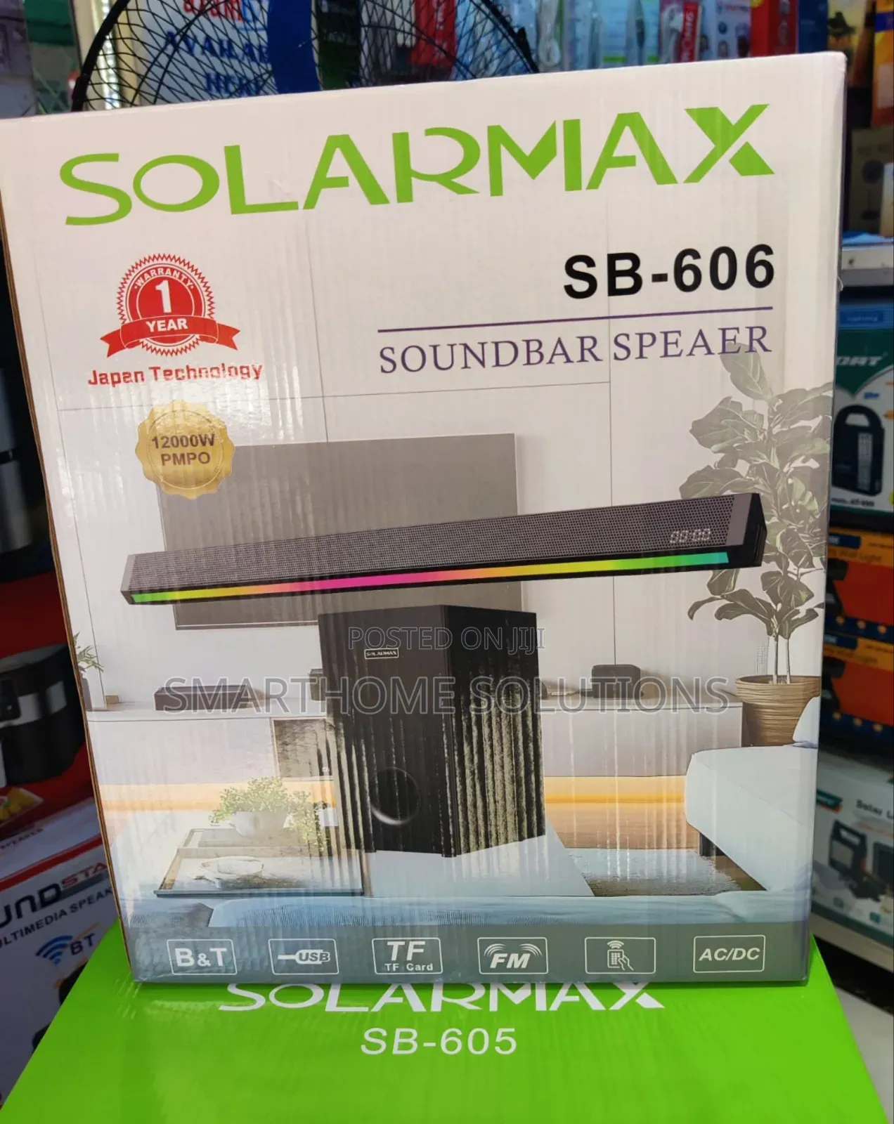 3.1ch Solarmax Soundbar Multimedia Speaker System Woofer