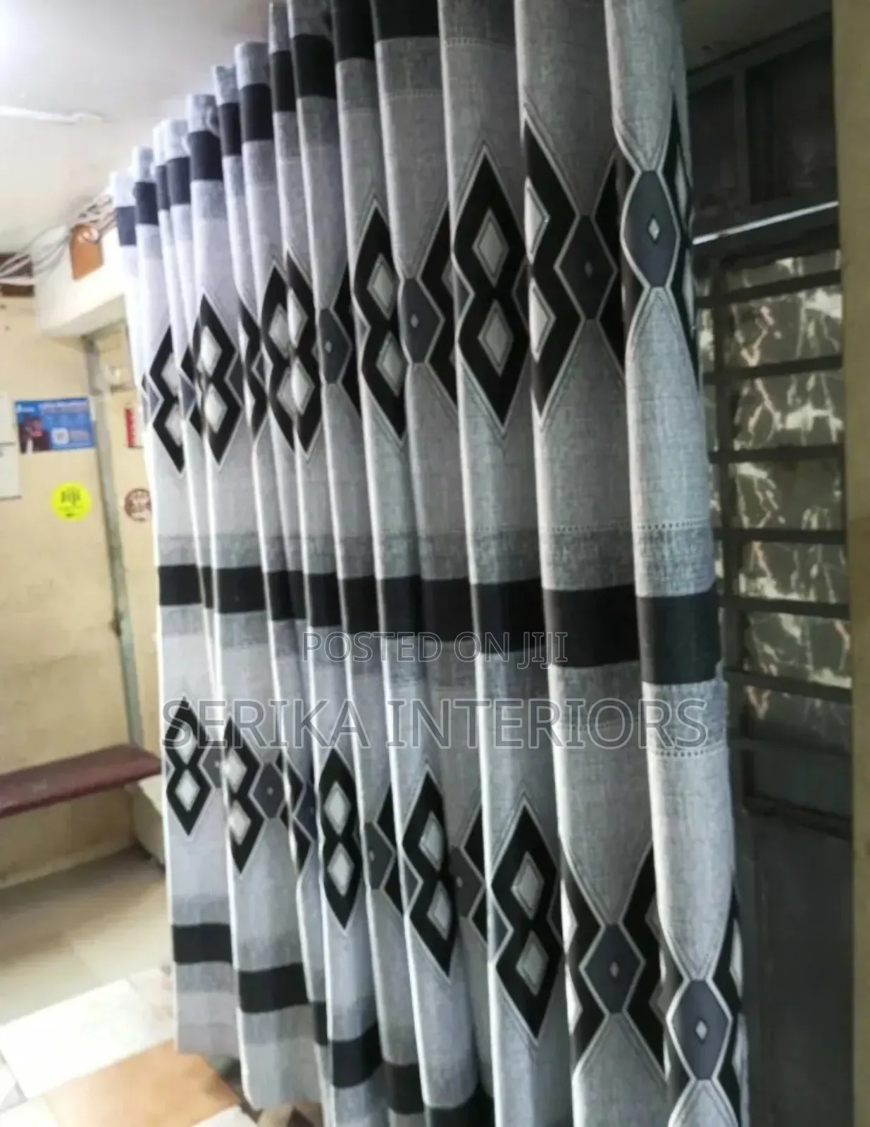 Black and Grey Curtains Curtains Environmental Friendly Robertson's