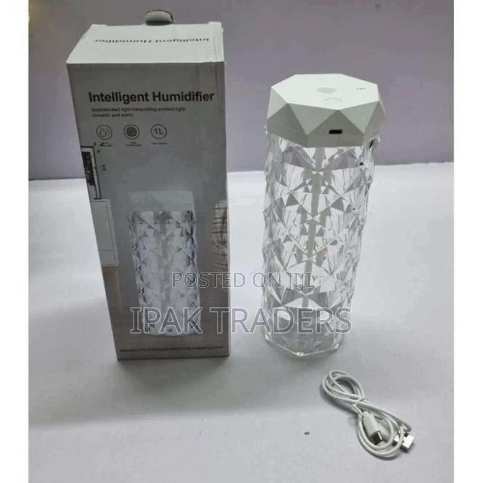 High Quality Crystal 1l Intelligent Humidifier With 7 Colour Lights