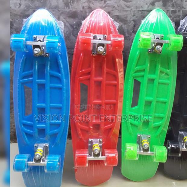 Graphic Fish Shape Skate Board