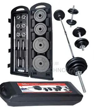 50kgs York Dumbbell Set With Barbell