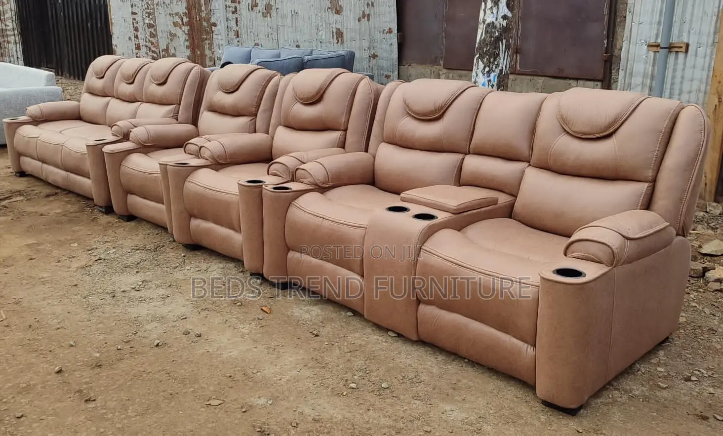 Hosting 7 Seater Semi Recliner Sofa