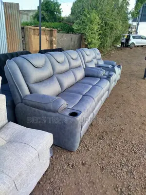 Domestic 5 Seater Semi Recliner Sofa Set 3,2