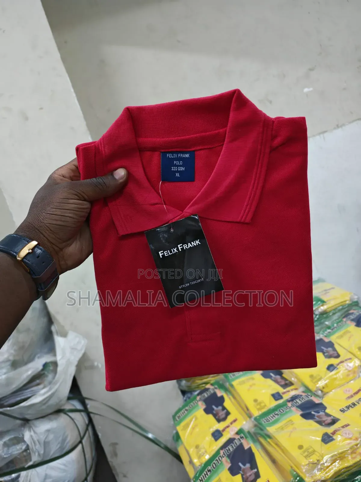 Red Plain. And Maroon Black Polos