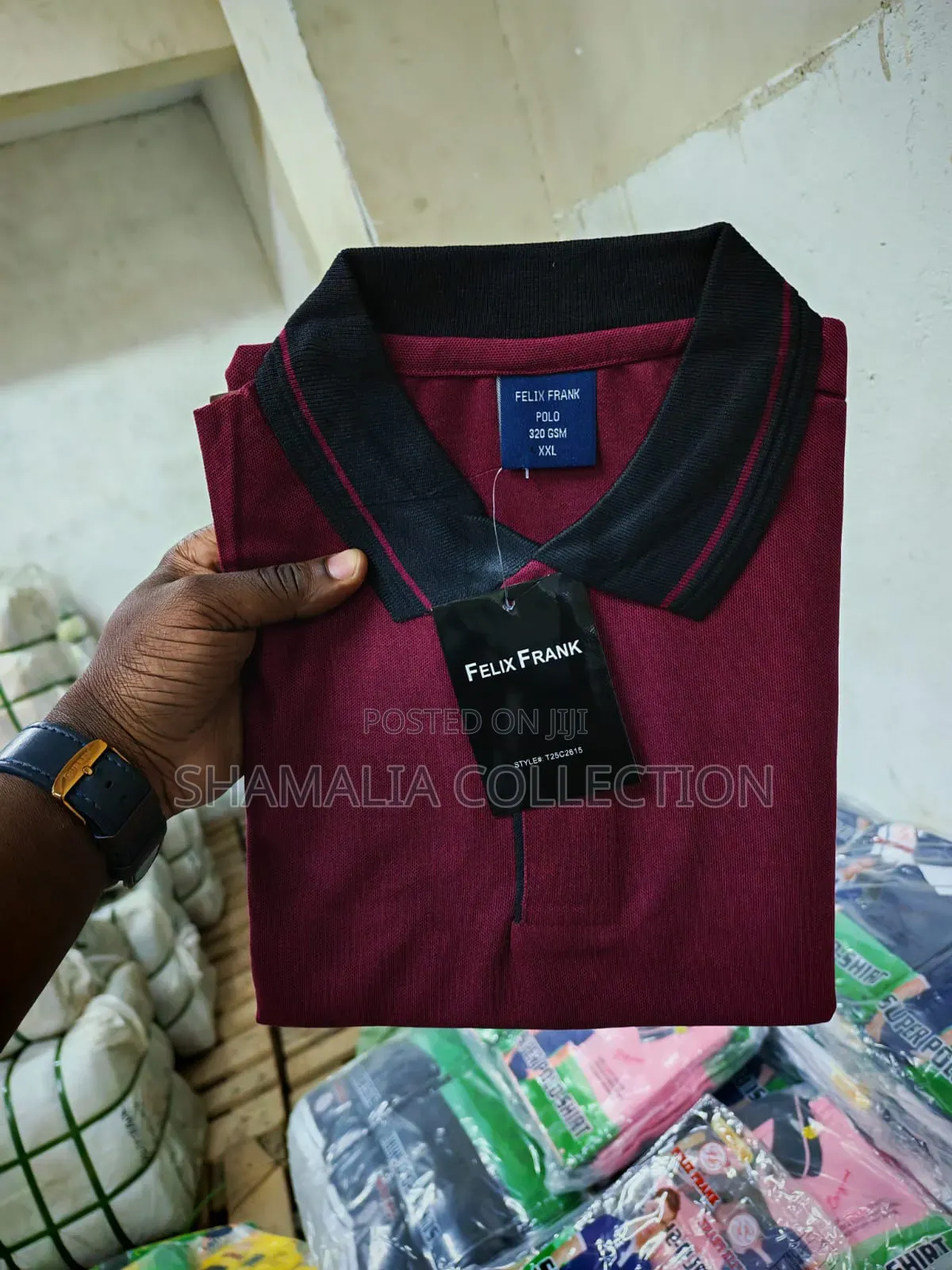 Red Plain. And Maroon Black Polos