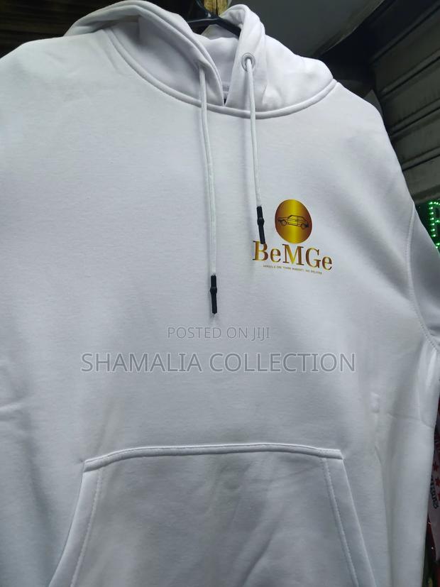 White and Black Branded Hoodies