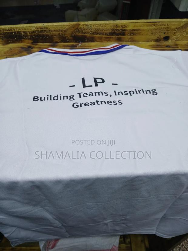 White Plain With Royal Blue Stripes and Red Stripes Polo - thumbnail 2