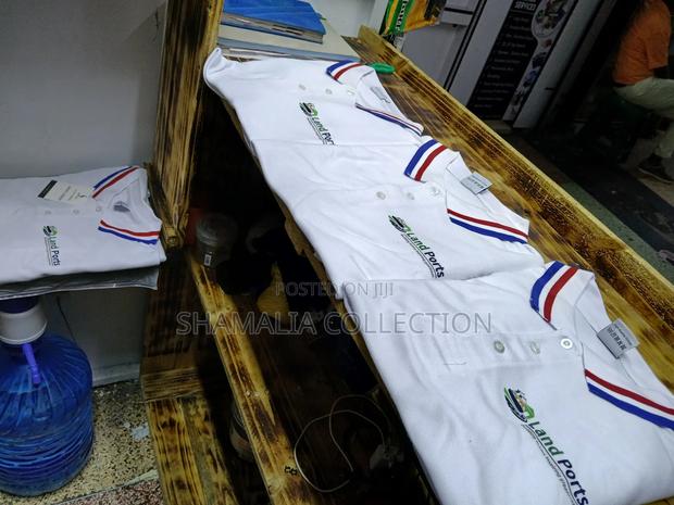 White Plain With Royal Blue Stripes and Red Stripes Polo - thumbnail 4