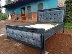 Modern Grey Panel Bed