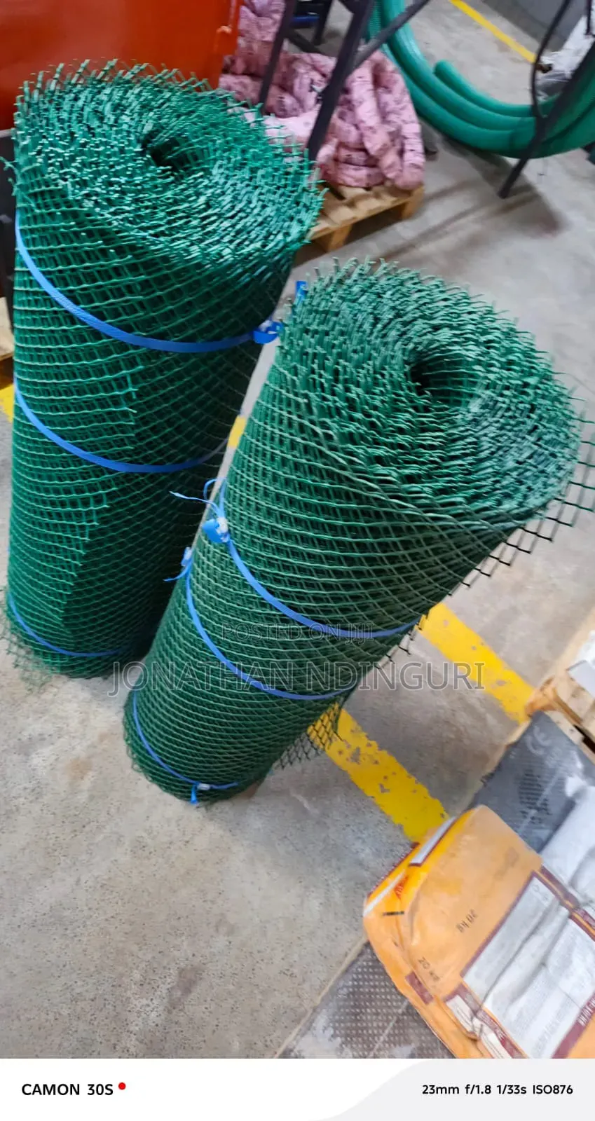 Green Plastic Chicken Mesh