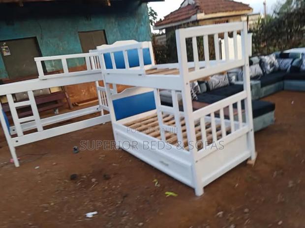 White Kids Bunk Bed - main view