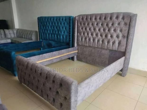 Luxury Tufted Panel Bed - main view