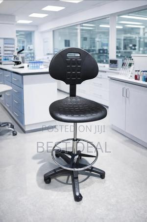 Lab Stool With Pu Seat and Back - main view