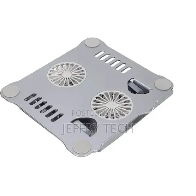 Rotating Laptop Stand Aluminum Alloy With Dual Fan Cooling
