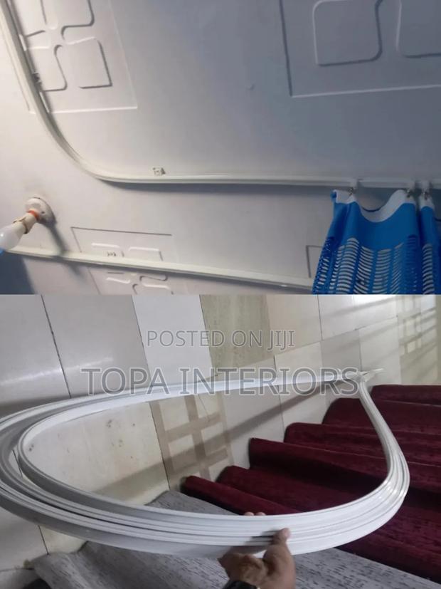 Curved Bendable Ceiling Aluminium Curtain Rail Track - main view