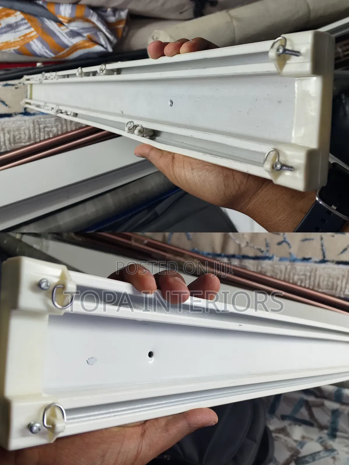 Parallel Strong Double Curtain Track Rails