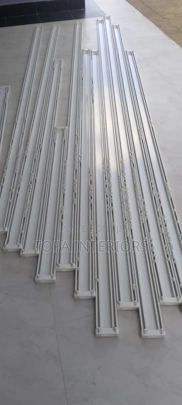 Strong Aluminium Heavy Duty Double Curtain Rail Track - main view