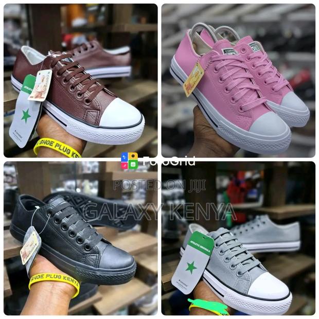 Leather Converse - main view