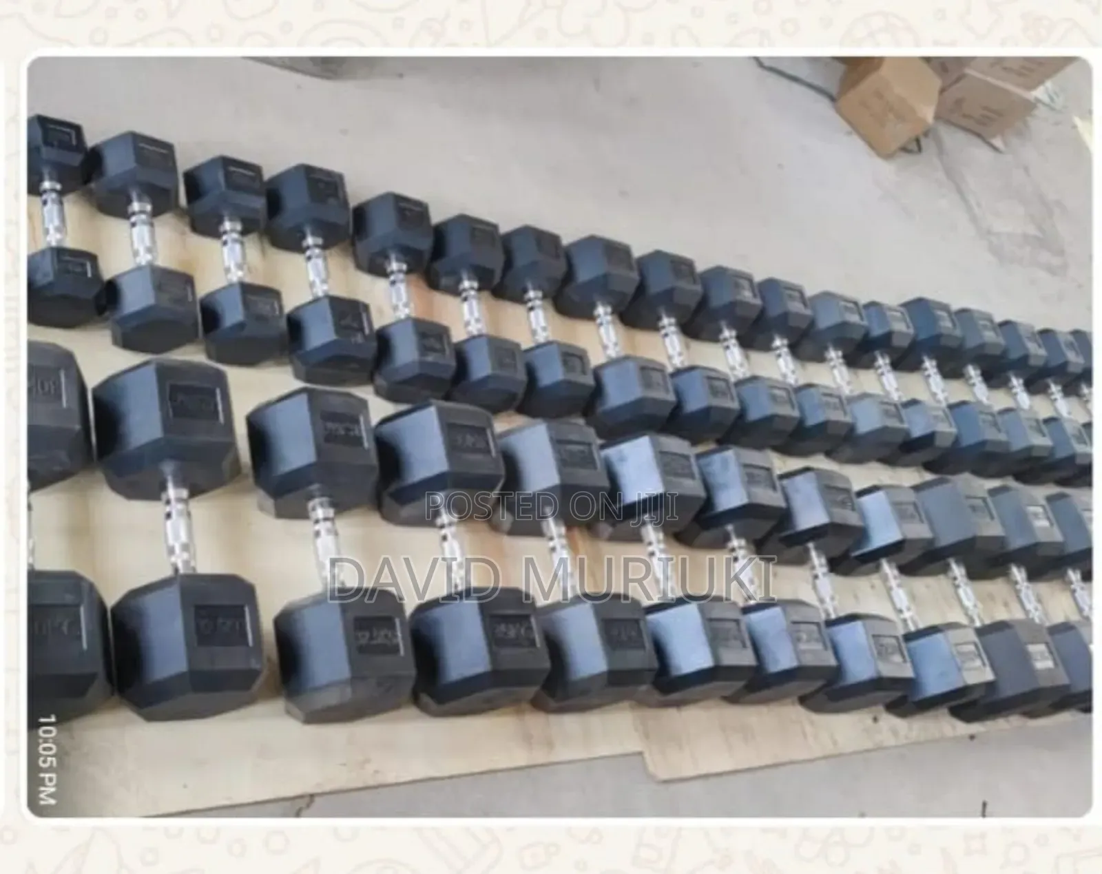 Hexagon Dumbbells 
30kg Single Hand